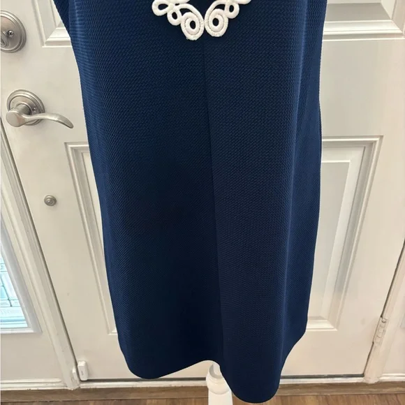 Vince Camuto Navy Sheath Dress 12 - Picture 3 of 8
